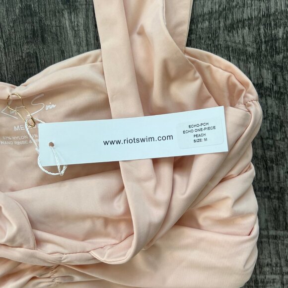 NWT Riot Swim Echo One Piece Peach Beach Size M - Picture 6 of 8
